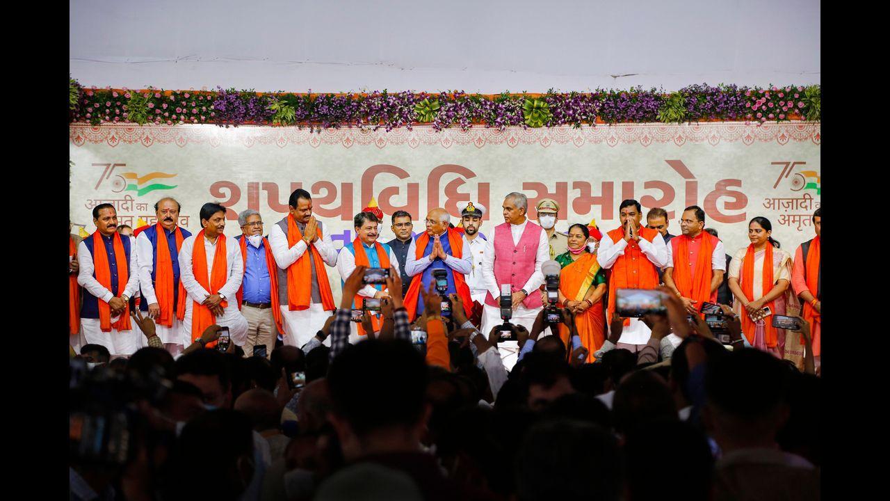 Gujarat: 24 ministers sworn in; not a single induction from Rupani-led ministry